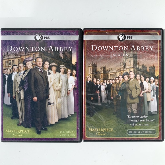 🦋 Downton Abbey Seasons 1 and 2 DVD PBS Masterpiece Classic Original UK Edition - Picture 1 of 9